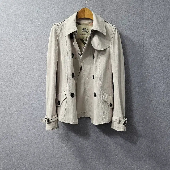 [BUNJANG] Burberry Beige Short Trench Coat / 버버리 베이지 숏트렌치