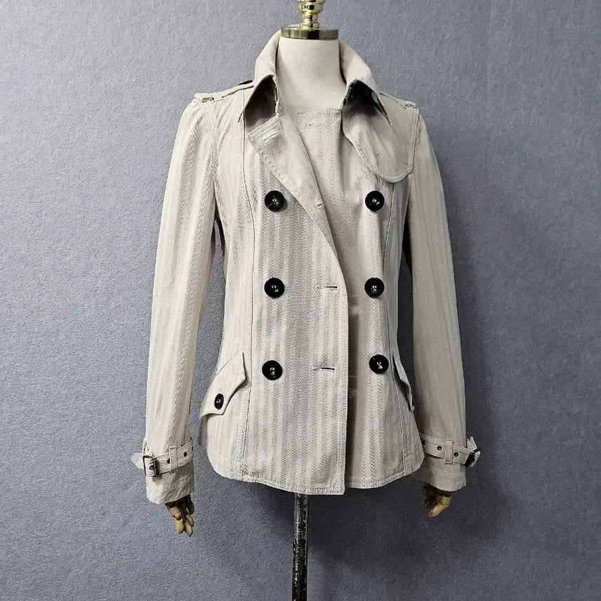 [BUNJANG] Burberry Beige Short Trench Coat / 버버리 베이지 숏트렌치
