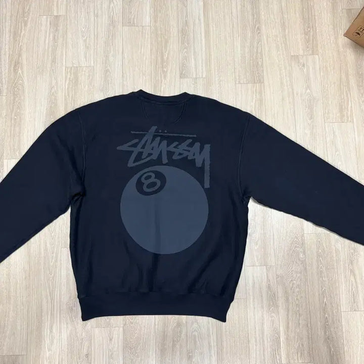 [BUNJANG] Stussy Black Crewneck Sweatshirt / 스투스 맨투맨