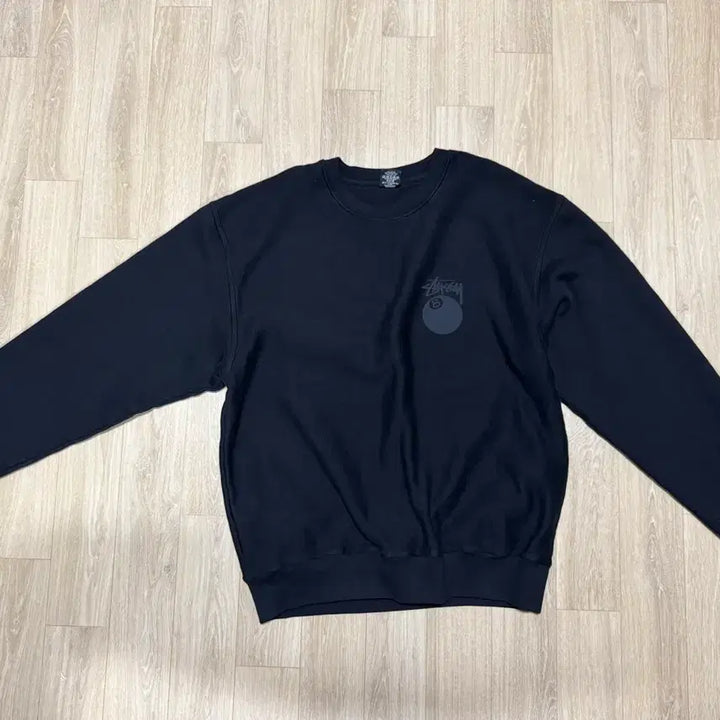 [BUNJANG] Stussy Black Crewneck Sweatshirt / 스투스 맨투맨