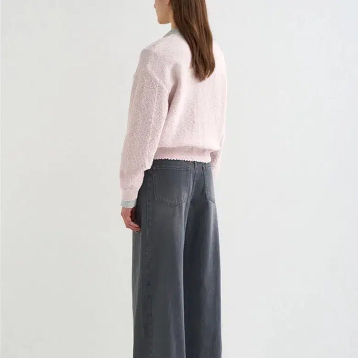 [BUNJANG] System 26SS New Arrival Texture Mix Crop Cardigan / 한섬 26ss신상 시스템 텍스처 믹스 크롭 가디건 프리