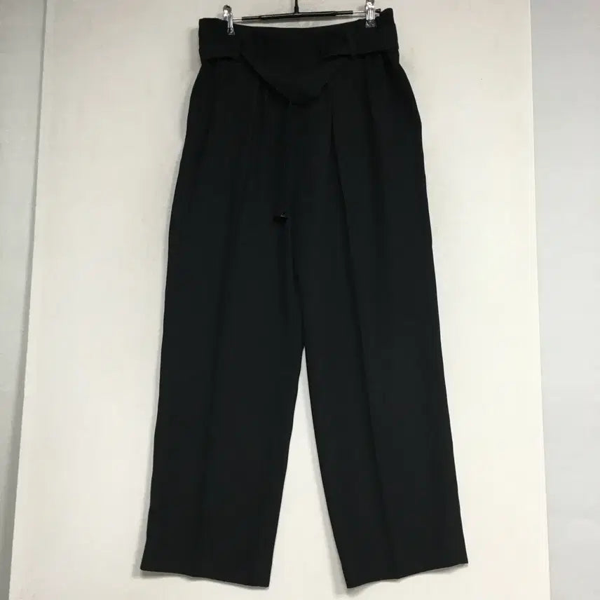 [BUNJANG] System Belted Slacks Pants Black Size 67 / SYSTEM 시스템 벨티드 슬랙스 팬츠 67