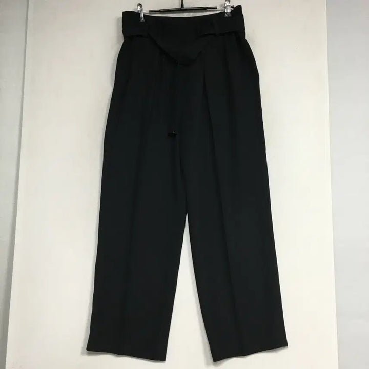 [BUNJANG] System Belted Slacks Pants Black Size 67 / SYSTEM 시스템 벨티드 슬랙스 팬츠 67