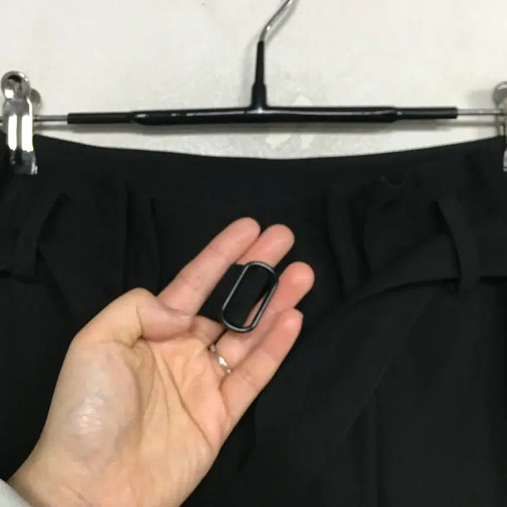 [BUNJANG] System Belted Slacks Pants Black Size 67 / SYSTEM 시스템 벨티드 슬랙스 팬츠 67