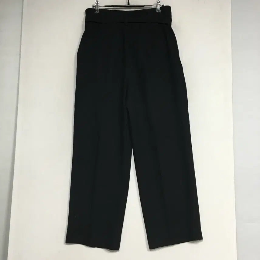 [BUNJANG] System Belted Slacks Pants Black Size 67 / SYSTEM 시스템 벨티드 슬랙스 팬츠 67