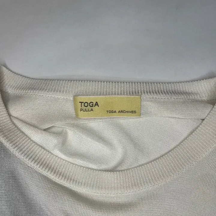 [BUNJANG] Toga Pulla Check Panel Asymmetric Knit Top / 토가 풀라 체크 판넬 니트 탑