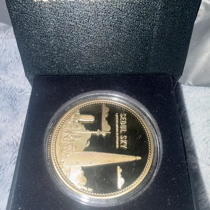 [SOLD OUT] 롯데월드 서울스카이 24k 금도금 코인