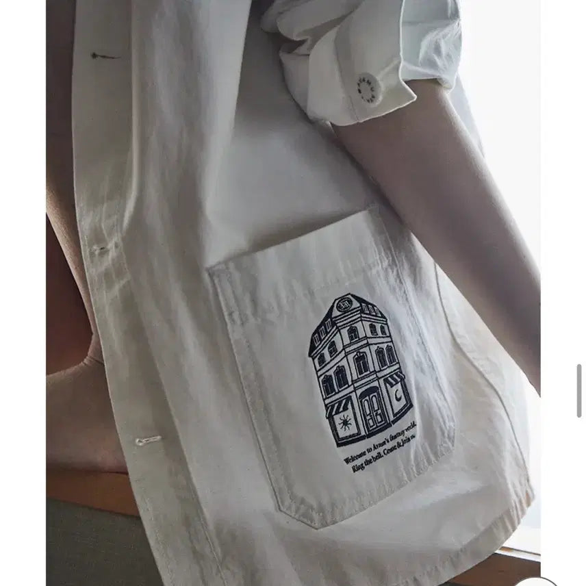 [SOLD OUT] 아밤홈 가든 자켓 화이트 새상품 avamhome