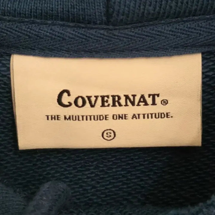 [BUNJANG] Covernat C Logo Blue Hoodie S / 커버낫 C로고 파란색 후드티 S