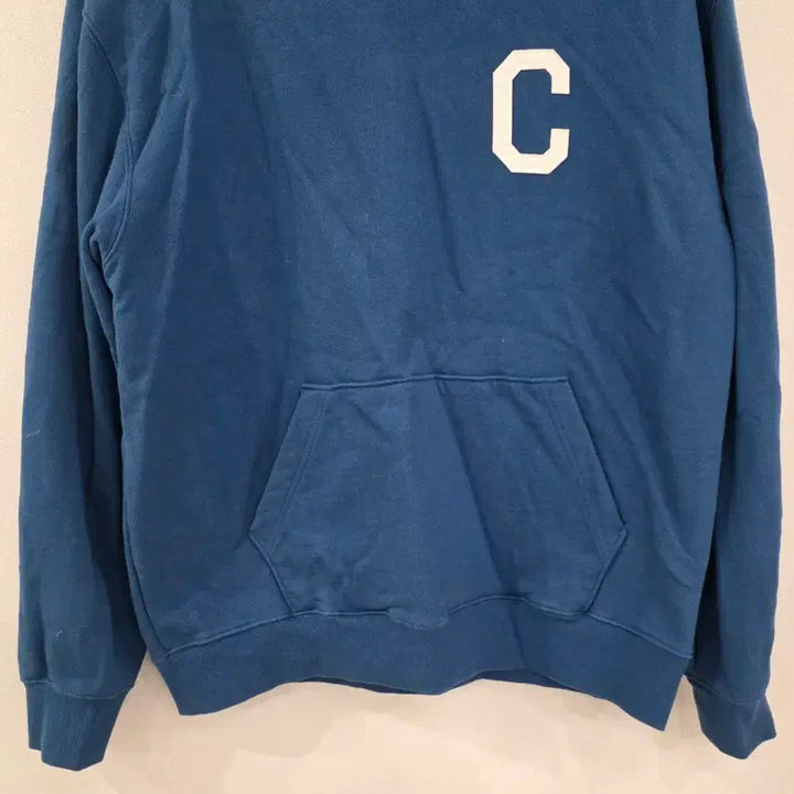 [BUNJANG] Covernat C Logo Blue Hoodie S / 커버낫 C로고 파란색 후드티 S