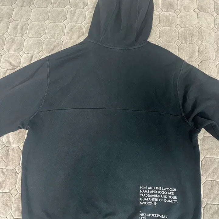 [BUNJANG] Nike Swoosh Hoodie Black Size L / 나이키 스우시 블랙 후드티 사이즈 L