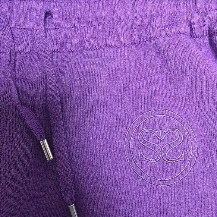 [BUNJANG] Sandro Purple Sweat Jogger Pants / 산드로 보라색 스웨트 조거팬츠