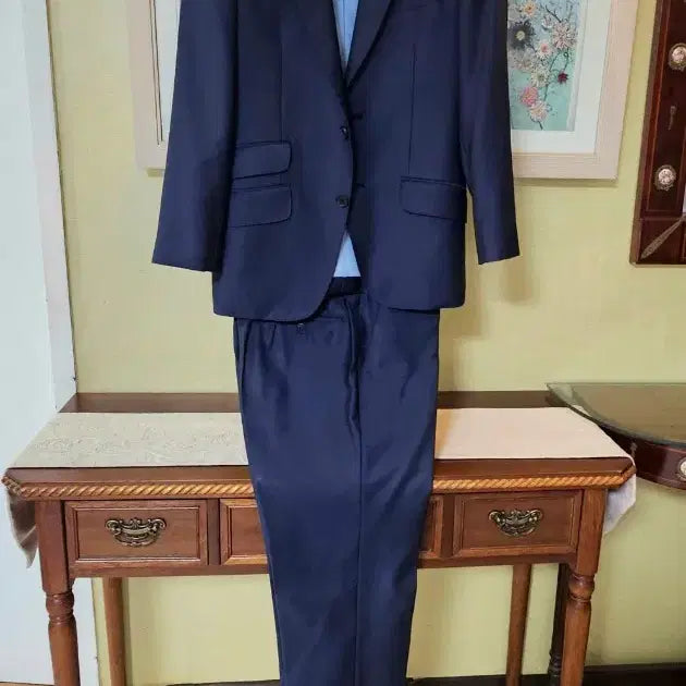 [BUNJANG] Noble Tailor Dark Navy Suit Set / (97/31인치) 고퀄 노블 테일러 예복전문 맞춤양복셋업