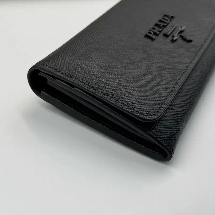 [BUNJANG] Prada Saffiano Monochrom Long Wallet / 프라다 사피아노 모노크롬 장지갑 올 블랙 1MH132