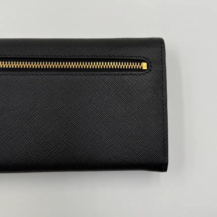[BUNJANG] Prada Saffiano Monochrom Long Wallet / 프라다 사피아노 모노크롬 장지갑 올 블랙 1MH132