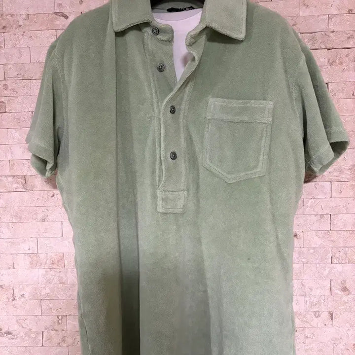 [BUNJANG] Tom Ford Pistachio Terry Pique Shirt / 톰포드 피스타치오 테리 피케