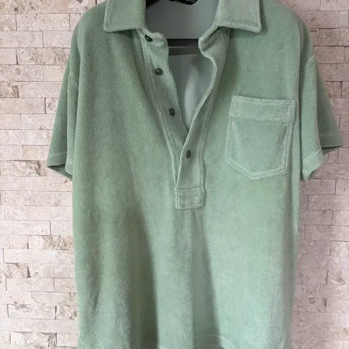 [BUNJANG] Tom Ford Pistachio Terry Pique Shirt / 톰포드 피스타치오 테리 피케