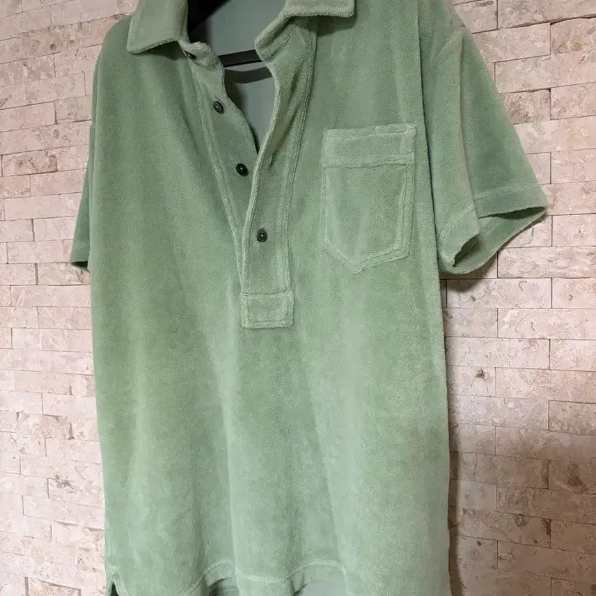 [BUNJANG] Tom Ford Pistachio Terry Pique Shirt / 톰포드 피스타치오 테리 피케