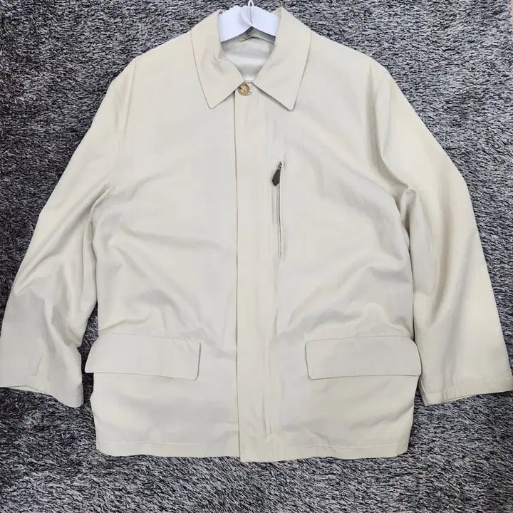 [BUNJANG] Hermes Cotton Blend Balmacaan Coat / 에르메스 코튼 블렌드 발마칸 코트105