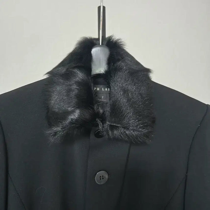 [BUNJANG] Ralph Lauren Polo Wool Blend Fur Collar Jacket XS / 랄프로렌 폴로 XS 2호 울 스판 퍼 카라 자켓 W-자켓-275