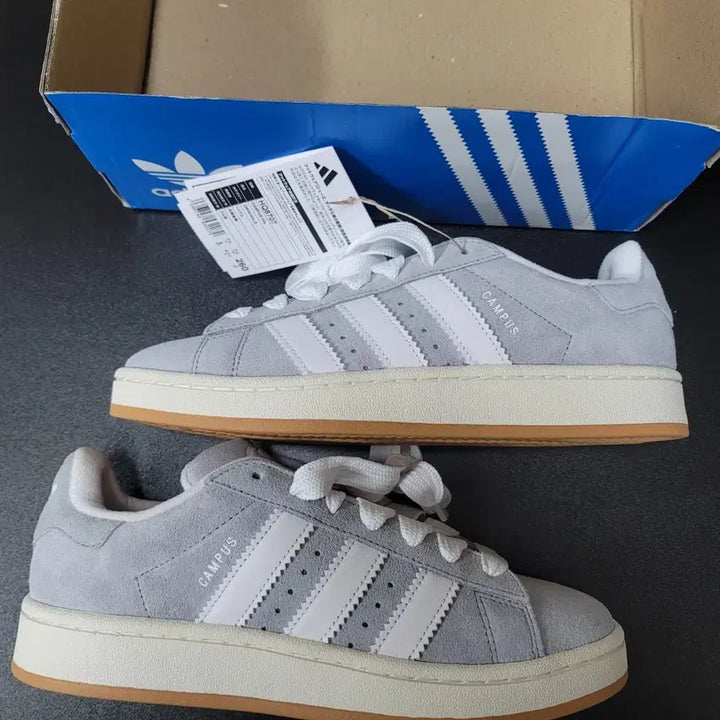 [BUNJANG] Adidas Campus 00s Gray Cloud White Sneakers / [260] 아디다스/캠퍼스00s 그레이 클라우드 화이트