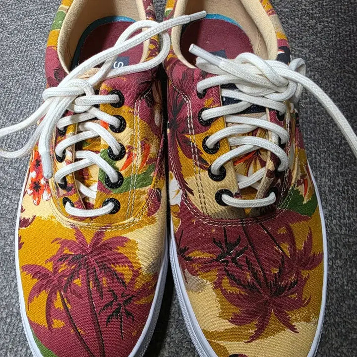[BUNJANG] Sperry Top-Sider Palm Tree Canvas Sneakers / [260] 스페리 탑사이더 야자수 패턴 캔버스화 스니커즈