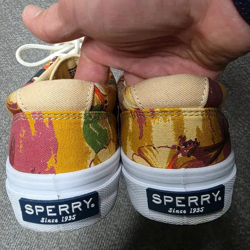 [BUNJANG] Sperry Top-Sider Palm Tree Canvas Sneakers / [260] 스페리 탑사이더 야자수 패턴 캔버스화 스니커즈