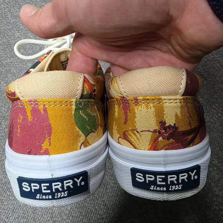 [BUNJANG] Sperry Top-Sider Palm Tree Canvas Sneakers / [260] 스페리 탑사이더 야자수 패턴 캔버스화 스니커즈