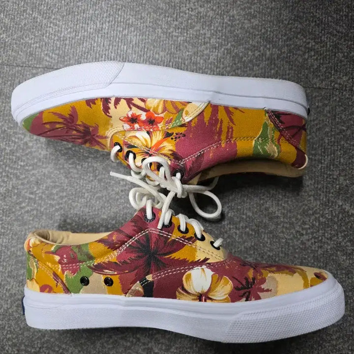 [BUNJANG] Sperry Top-Sider Palm Tree Canvas Sneakers / [260] 스페리 탑사이더 야자수 패턴 캔버스화 스니커즈
