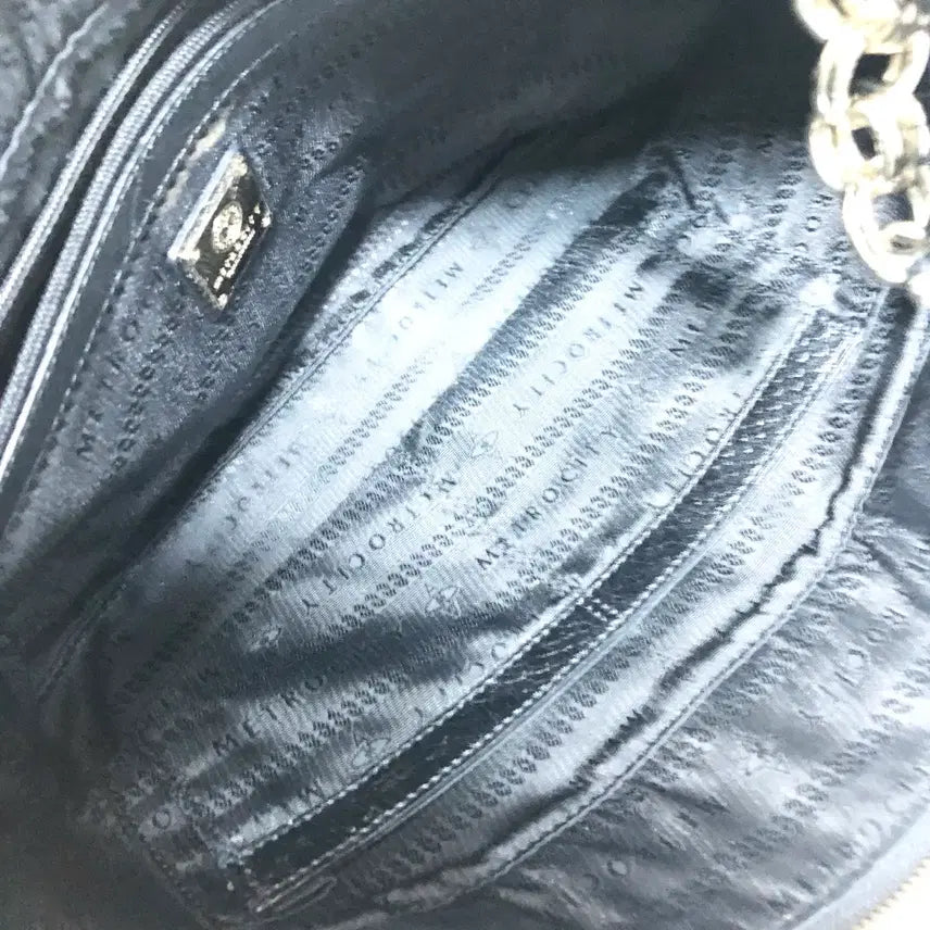 [BUNJANG] Metrocity Black Chain Shoulder Bag / 메트로시티 블랙 체인 숄더백