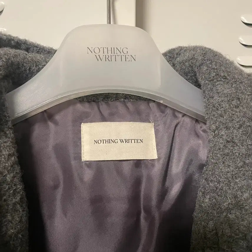 [BUNJANG] Nothing Written Classic Duffle Coat Gray / 낫띵리튼 클래식 더플코트 그레이