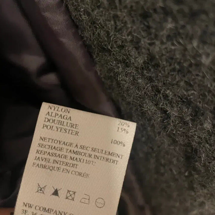 [BUNJANG] Nothing Written Classic Duffle Coat Gray / 낫띵리튼 클래식 더플코트 그레이