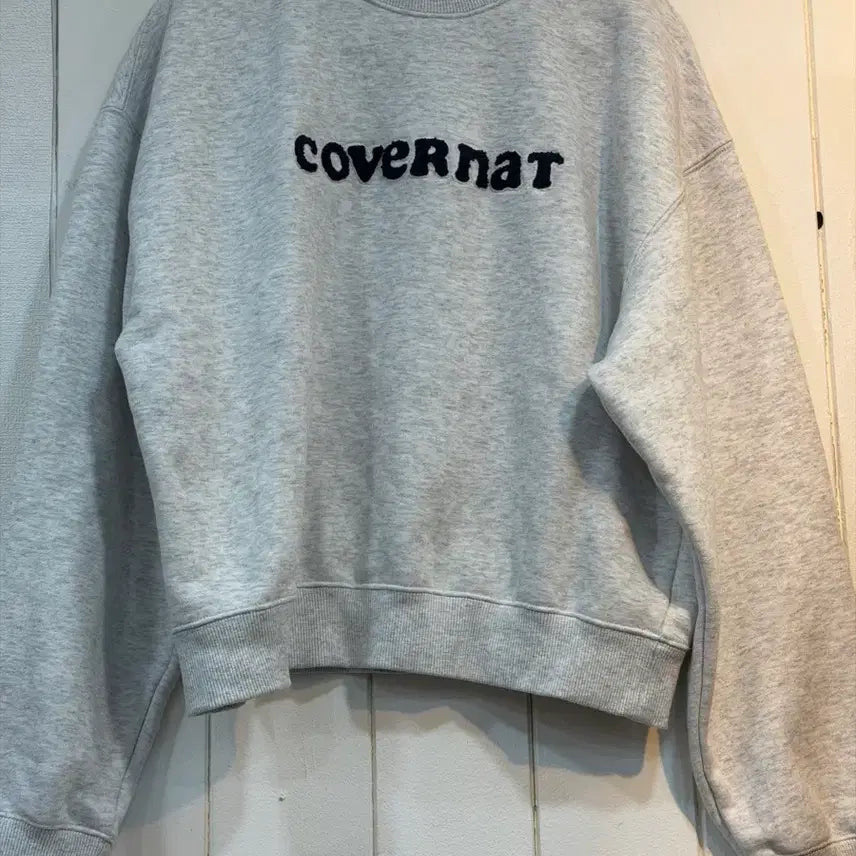 [BUNJANG] Covernat Back Melange Sweatshirt / 커버낫 맨투맨 티셔츠 백멜란지