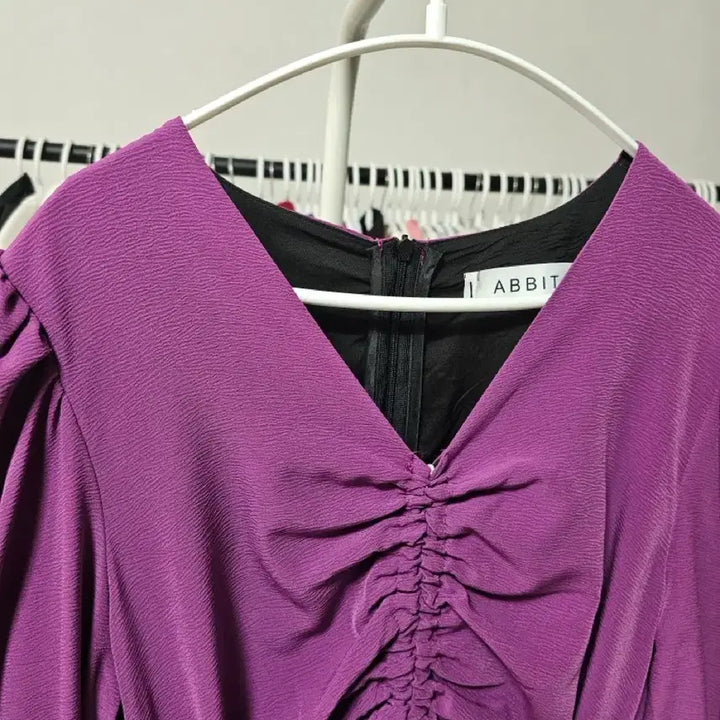 [SOLD OUT] 퍼플 셔링 캉캉 롱 원피스
