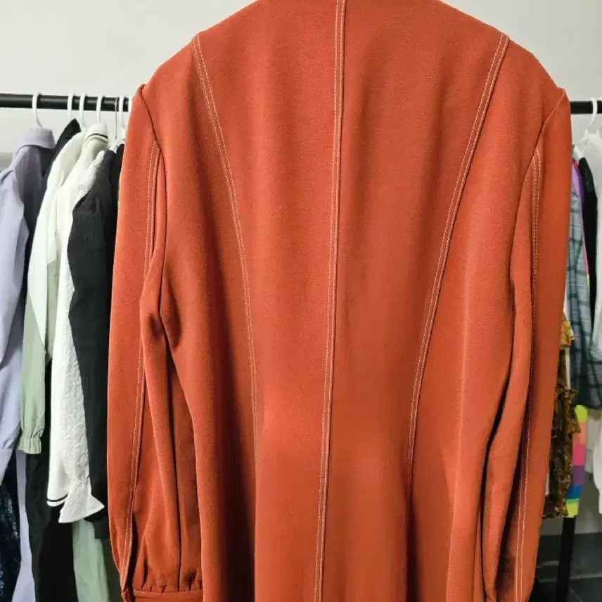 [SOLD OUT] bibyseob 오렌지색 롱 원피스