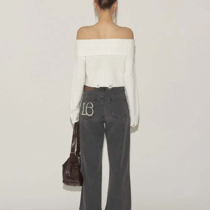 [BUNJANG] Letter and Vintage Black Denim Jeans / [택0] 레터앤 빈티지 블랙 데님 S