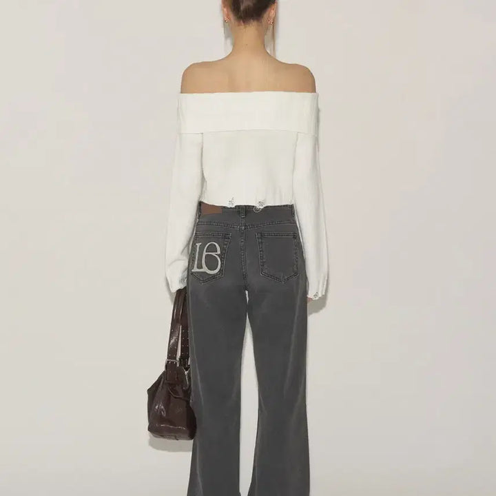 [BUNJANG] Letter and Vintage Black Denim Jeans / [택0] 레터앤 빈티지 블랙 데님 S