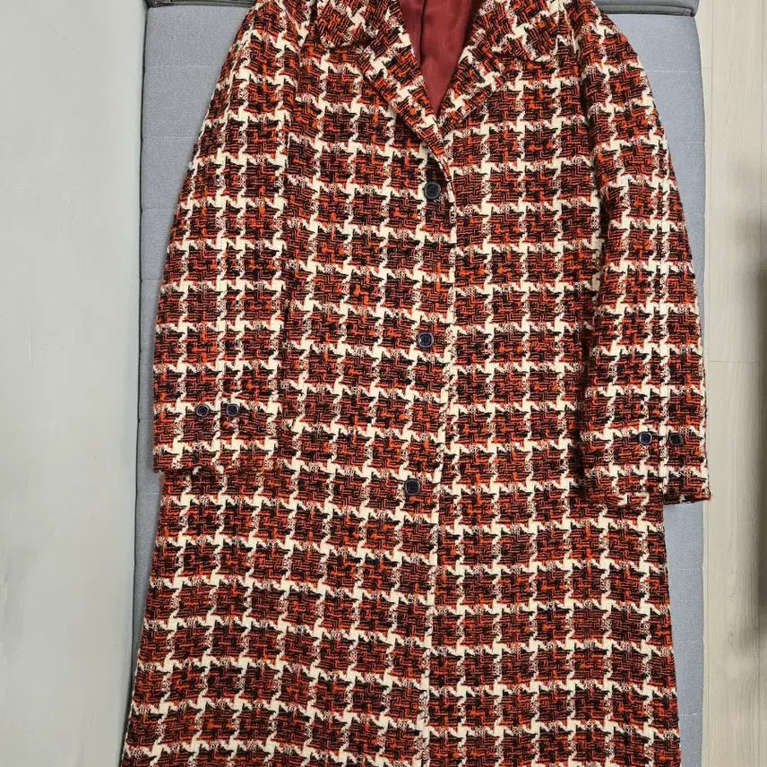 [BUNJANG] Gucci Red Wool Tweed Coat Size 50 / 구찌 레드 울 트위드 코트 50사이즈