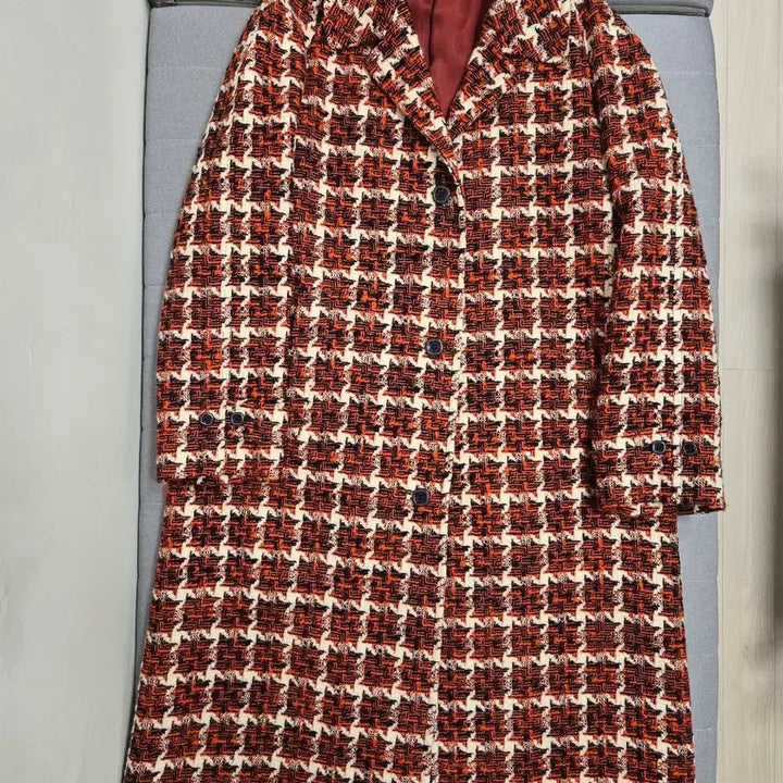 [BUNJANG] Gucci Red Wool Tweed Coat Size 50 / 구찌 레드 울 트위드 코트 50사이즈