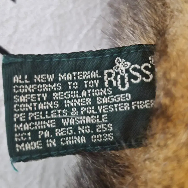 [BUNJANG] Russ Brown Check Ribbon Bear Plush / 러스 브라운 체크 리본 곰인형