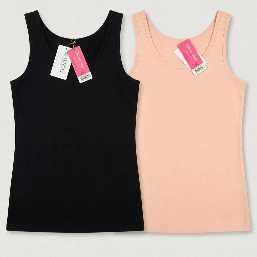 [BUNJANG] Tencel Tank Top (2-Pack) / **새상품 ** 텐셀 나시 2장