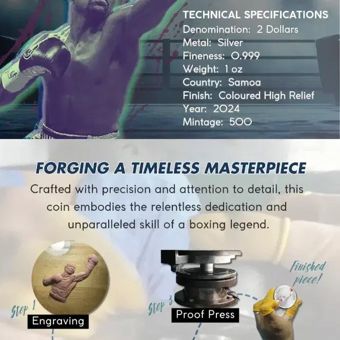 [BUNJANG] Floyd Mayweather Limited Edition 1 oz Commemorative Coin / 플로이드 메이웨더 500개 한정판 1온스