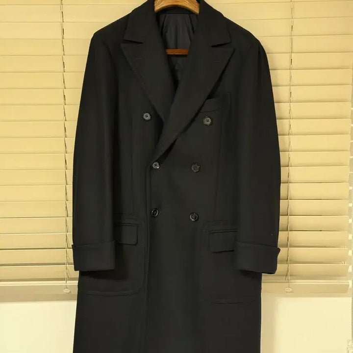 [SOLD OUT] 링자켓 로로피아나 원단 폴로코트 다크네이비 52