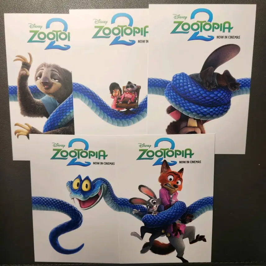 [BUNJANG] Zootopia 2 Movie Theater Special Postcard Bundle Set / [단순개봉] 주토피아2 영화관특전 엽서 5종 일괄