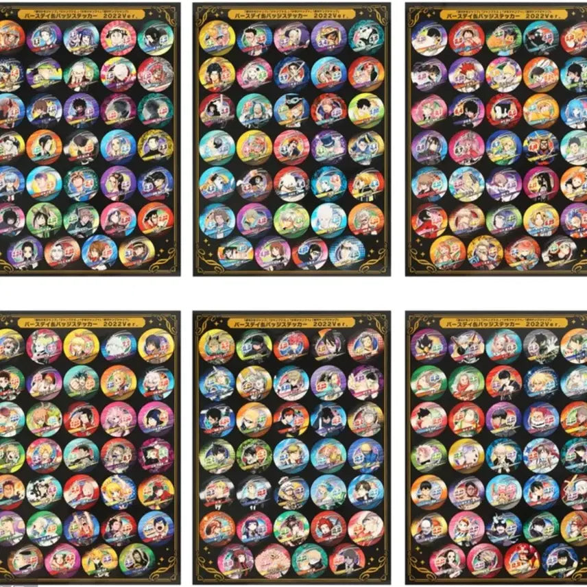 [BUNJANG] Jump Character Birthday Sticker Set 2022 Version / 점프 캐릭터 생일 스티커 세트 2022ver