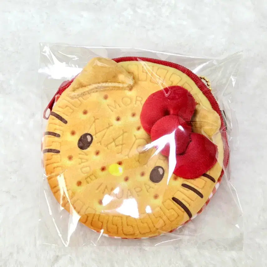 [BUNJANG] Sanrio Hello Kitty Coin Purse &amp; Face Pouch / 산리오 헬로키티 모리나가 비스킷 동전지갑 키티 페이스파우치