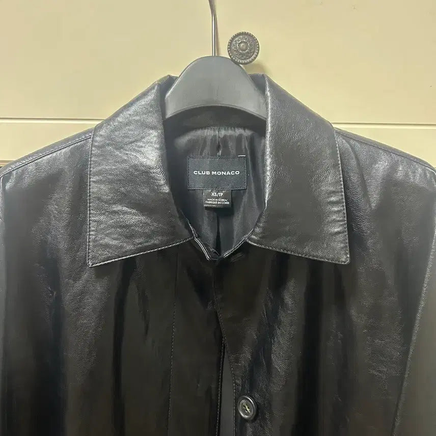 [BUNJANG] Club Monaco Leather Jacket / 클럽모나코 레더 자켓