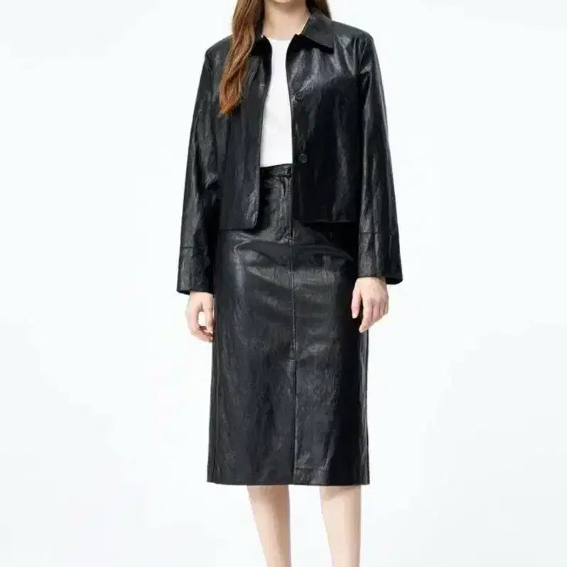 [BUNJANG] Club Monaco Leather Jacket / 클럽모나코 레더 자켓