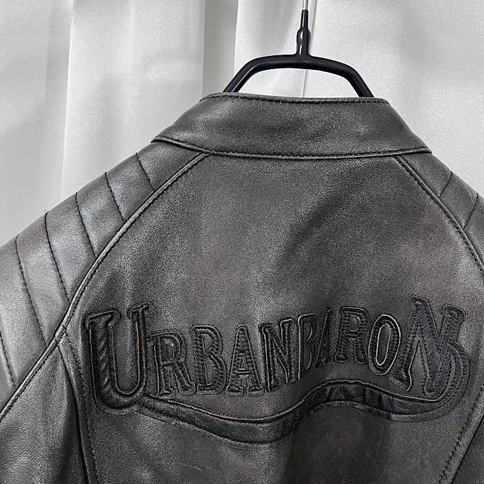 [BUNJANG] URBANBARON Leather Jacket / URBANBARON 바이크 가죽 자켓
