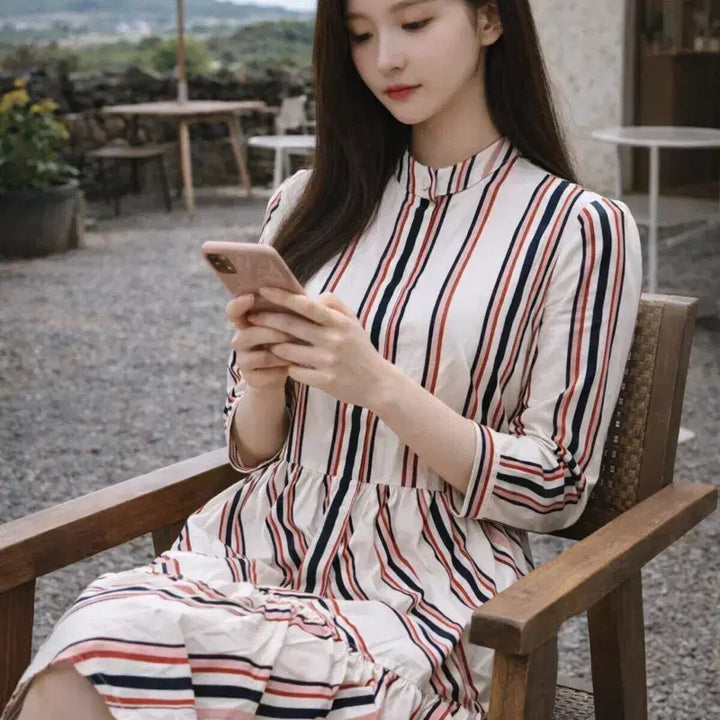 [BUNJANG] COS Striped Cotton Shirt Dress / [여자-32 (80)]COS 코스 스트라이프 코튼 셔츠드레스